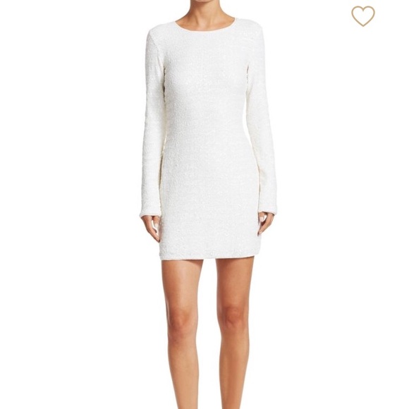 bailey 44 white sequin dress
